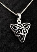 Celtic Cross pendant 925 Sterling Silver Irish Celtic necklace religious jewelry with 20" necklace