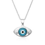 Evil Eye Pendant and Necklace Set 925 sterling silver gift boxed