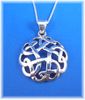 Flower of Life sterling silver pendant 1" with 18" silver box chain Flower of Life sterling silver pendant 1" with 18" silver box chain