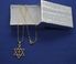 Gold plated Jewish star of David with cross messianic necklace Israel pendant