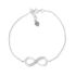 Infinity Symbol Cubic Zirconia Bracelet 7" 925 STERLING SILVER
