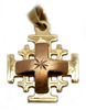 Jerusalem cross pendant 14k Gold hand made in the Holy Land