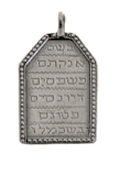 Kabalistic Amulet pendant from Israel with Angels names in Hebrew