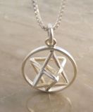 MerKaBa Kabbalah 925 sterling silver pendant - powerful meditation from Israel