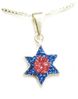 Silver Jewish Star of David pendant 13mm w CZ and 18" chain Silver Jewish Star of David pendant 13mm w CZ and 18" chain
