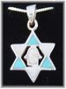 Silver Star of David with Hamsa necklace from Israel Silver Star of David with Hamsa necklace from Israel