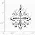 Sterling Silver Antiqued Jerusalem Cross Pendant