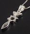 925 Sterling Silver Grafted In Messianic Seal Pendant Height 1.25 inch / 30 mm 1/8 inch deep 18" necklace