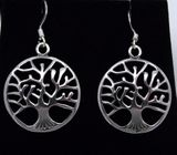 Sterling silver Tree of Life earrings set designed by Mona Ann - item Tree-114 Sterling silver Tree of Life earrings set designed by Mona Ann - item Tree-114