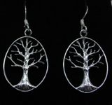 Sterling silver Tree of Life earrings set designed by Mona Ann - item Tree-118 Sterling silver Tree of Life earrings set designed by Mona Ann - item Tree-118