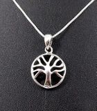 Sterling silver Tree of Life pendant 18" Silver chain necklace Sterling silver Tree of Life pendant 18" Silver chain necklace