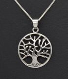 Sterling silver Tree of Life pendant 18" silver necklace designed by Mona Ann Sterling silver Tree of Life pendant 18" silver necklace designed by Mona Ann