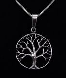 Sterling silver Tree of Life pendant 18" Silver necklace designed by Mona Ann Sterling silver Tree of Life pendant 18" Silver necklace designed by Mona Ann
