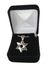 Sterling silver with marcasite Star of David necklace from Israel 1" with 18" chain