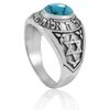 Sterling Silver with Turquoise Shema Israel Star of David Jewish Hebrew Hear O ring Hebrew Sterling Silver with Turquoise Shema Israel Star of David Jewish Hebrew Hear O ring Hebrew