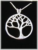 Tree of Life sterling silver pendant w/ 18" silver chain Tree of Life sterling silver pendant w/ 18" silver chain