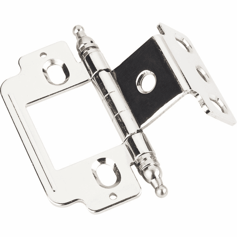 Hardware Resources 0158NI 270 Full Wrap for 3/4" Frame x 3/4" Door, Inset Flush, "B" style Minaret Hinge - Nickel