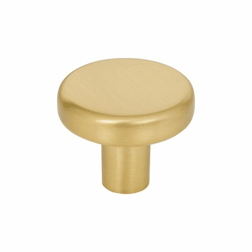 Elements 105BG 1-1/4" Diameter Brushed Gold Gibson Cabinet Knob