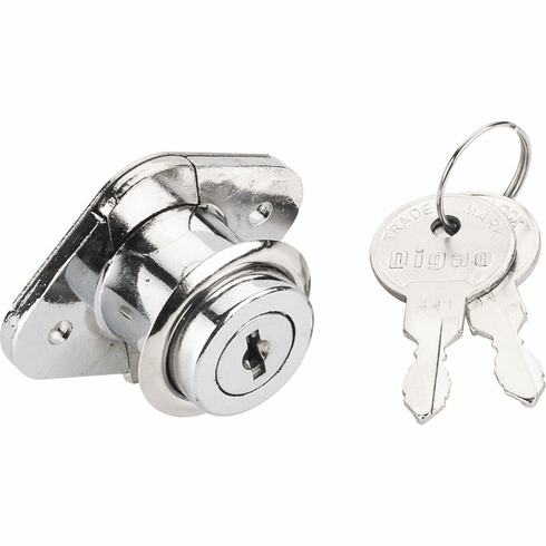 Hardware Resources 1060CH 7/8" Chrome Drawer Lock Keyed Different