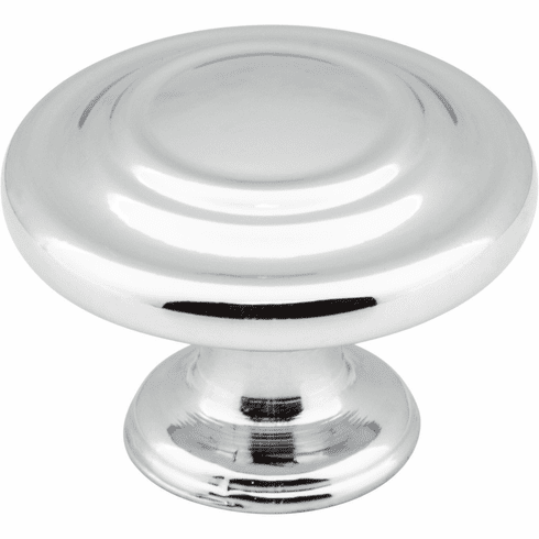 107PC 1-5/16" Diameter Polished Chrome Round Arcadia Cabinet Knob