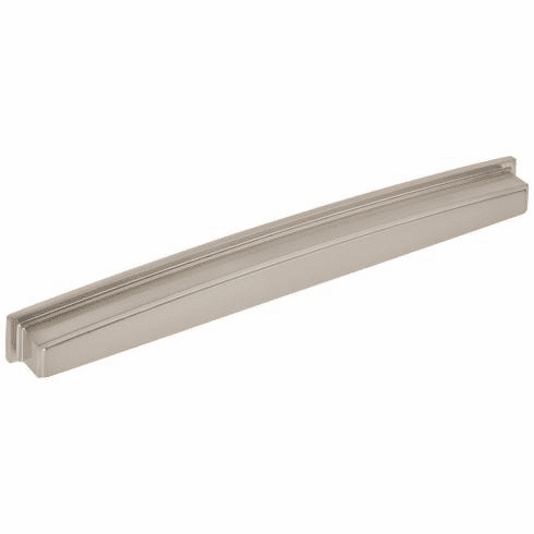 Jeffrey Alexander 141-305SN 305 mm Center Satin Nickel Square-to-Center Square Renzo Cabinet Cup Pull