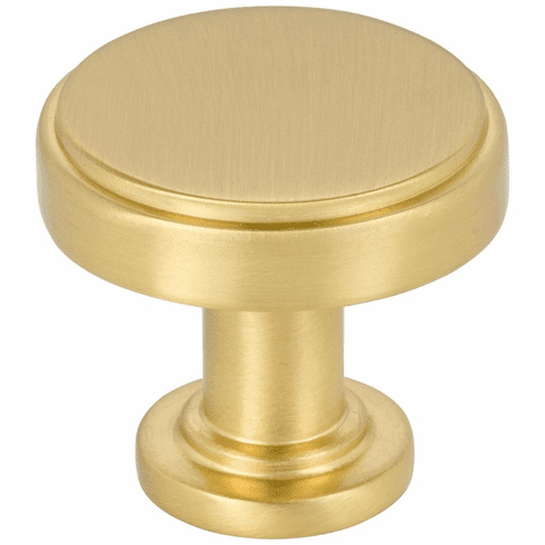 Jeffrey Alexander 171BG 1-1/4" Diameter Brushed Gold Richard Cabinet Knob