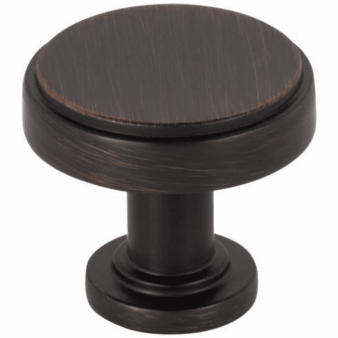 Jeffrey Alexander 171DBAC 1-1/4" Diameter Brushed Oil Rubbed Bronze Richard Cabinet Knob