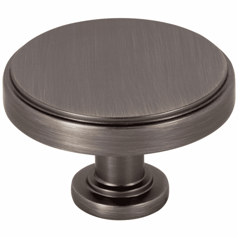 Jeffrey Alexander 171L-BNBDL 1-3/4" Diameter Brushed Pewter Richard Cabinet Knob
