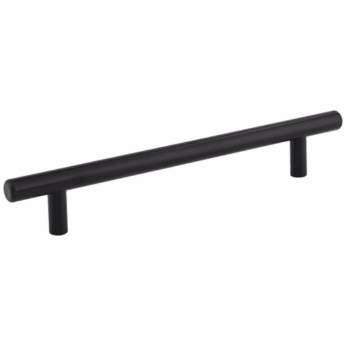 Elements 218SSMB 160 mm Center-to-Center Hollow Matte Black Stainless Steel Naples Cabinet Bar Pull