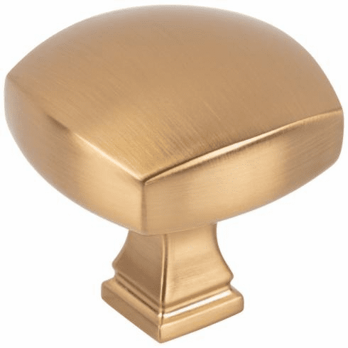 Jeffrey Alexander 278L-SBZ 1-3/8" Overall Length Satin Bronze Square Audrey Cabinet Knob