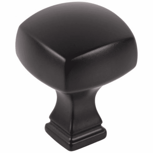 Jeffrey Alexander 278MB 1-1/8" Overall Length Matte Black Square Audrey Cabinet Knob