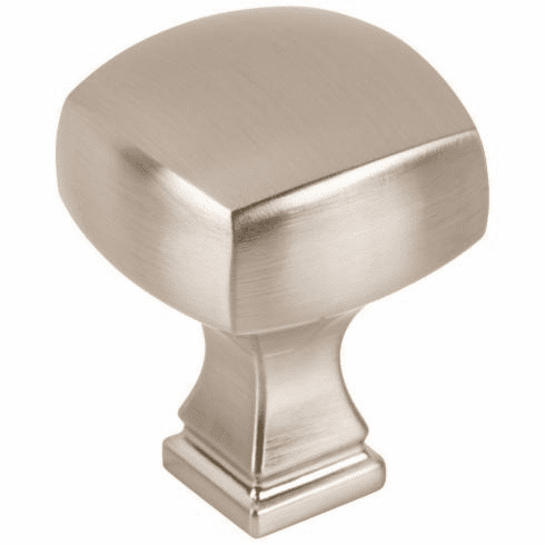 Jeffrey Alexander 278SN 1-1/8" Overall Length Satin Nickel Square Audrey Cabinet Knob