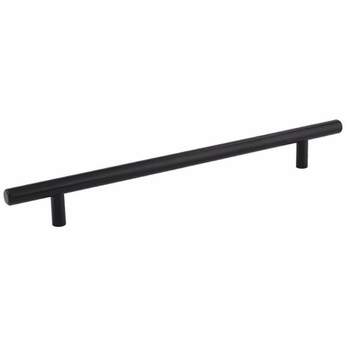 Elements 302SSMB 224 mm Center-to-Center Hollow Matte Black Stainless Steel Naples Cabinet Bar Pull
