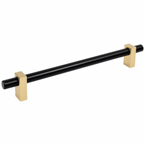 Jeffrey Alexander 478-12MBBG 12" Center-to-Center Matte Black with Brushed Gold Larkin Appliance Pull