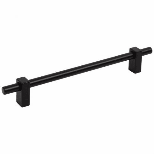 Jeffrey Alexander 478-192MB 192 mm Center-to-Center Matte Black Larkin Cabinet Bar Pull