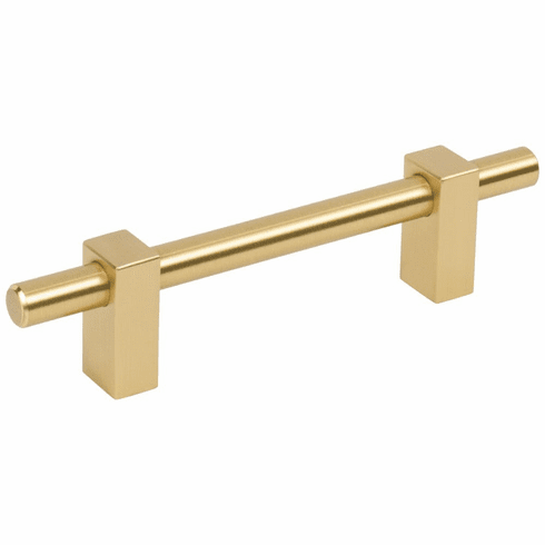 Jeffrey Alexander 478-96BG 96 mm Center-to-Center Brushed Gold Larkin Cabinet Bar Pull