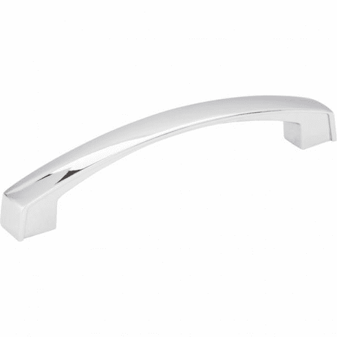 549-128PC 128 mm Center-to-Center Polished Chrome Square Merrick Cabinet Pull