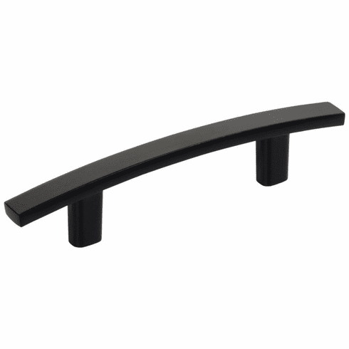 859-3MB 3" Center-to-Center Matte Black Square Thatcher Cabinet Bar Pull