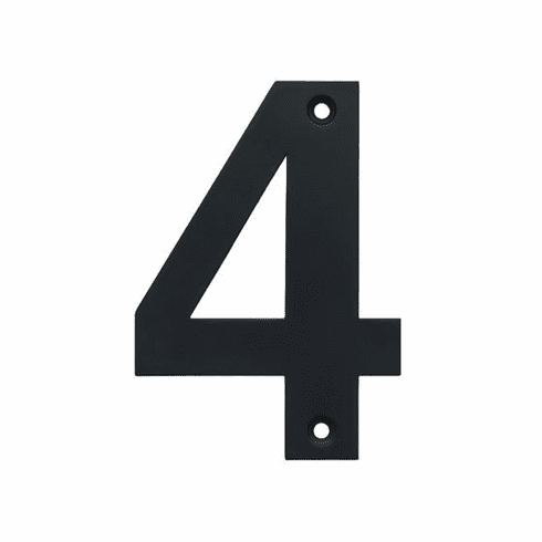 Acorn AN4BP Black Stainless Steel House Number 4 UPC: 052763073159