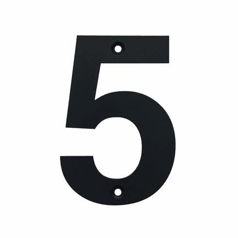 Acorn AN5BP Black Stainless Steel House Number 5 UPC: 052763073166