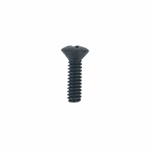 Acorn AQSB9 #6-32 x 1/2" Oval phillips head machine screw, Black, Box 100 UPC: 052763009066 - sold 100 per box