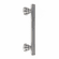 Acorn AZC202-4-BRU Deco Nouveau Pull Smooth Iron - Black (Each)