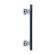 Acorn AZC202-4-POL Deco Nouveau Pull Smooth Iron - Black (Each)