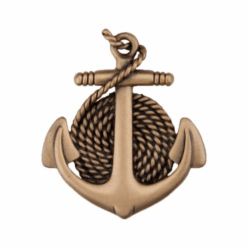 Acorn DP2GP Anchor & Rope Cabinet Knob, Museum Gold UPC: 052763811270