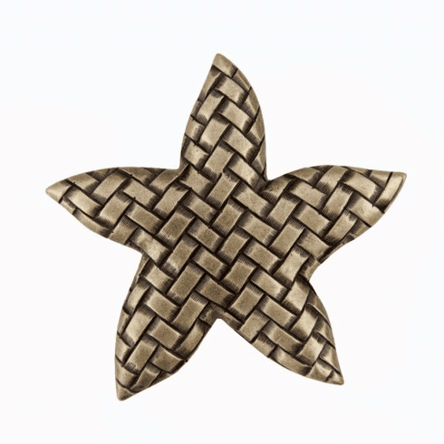 Acorn DP9AP Woven Star Cabinet Knob, Antique Brass UPC: 052763811522