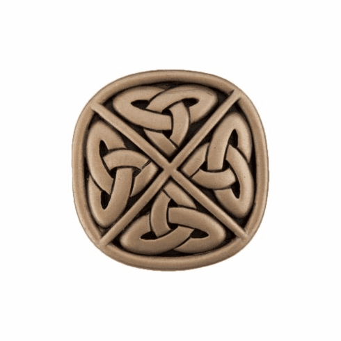 Acorn DQGGP Celtic Square Cabinet Knob, Museum Gold UPC: 052763812284
