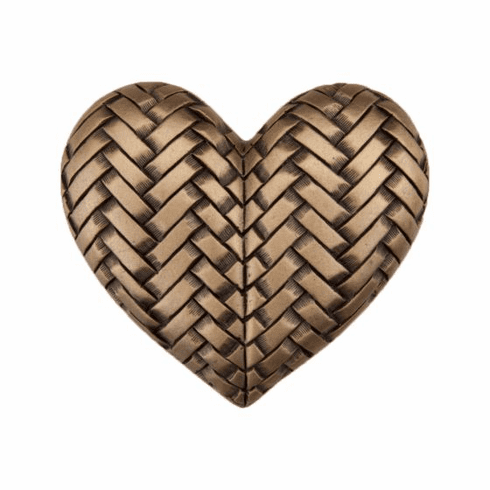 Acorn DQJGP Woven Heart Cabinet Knob, Museum Gold UPC: 052763812345