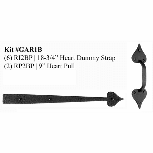 Acorn GAR1B Large Heart Garage Door Hardware Kit UPC: 052763810648 - 1 set