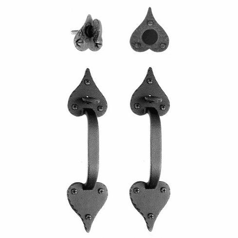 Acorn RT3BD Cast Large Heart Double Handle Dummy Set UPC: 052763070134 - 1 set