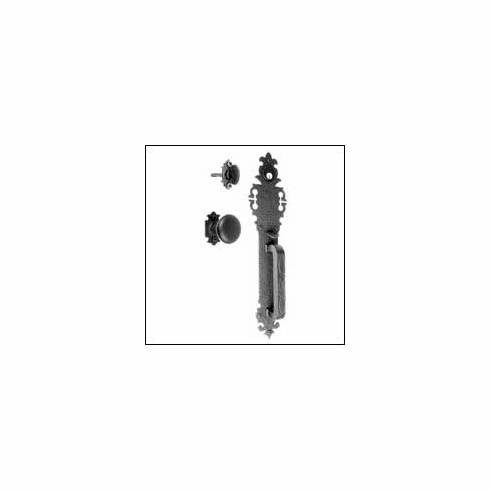 Acorn WUFBI Large Handle with Warwick Backplate and Knob Mortise Lock Set UPC: 052763021471 - 1 set